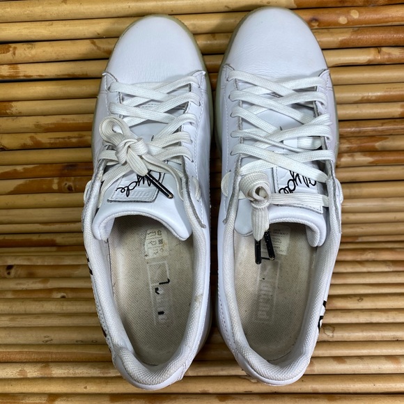 Puma Clyde Signature Ice Sneakers White/Black M8.5 - Picture 6 of 8